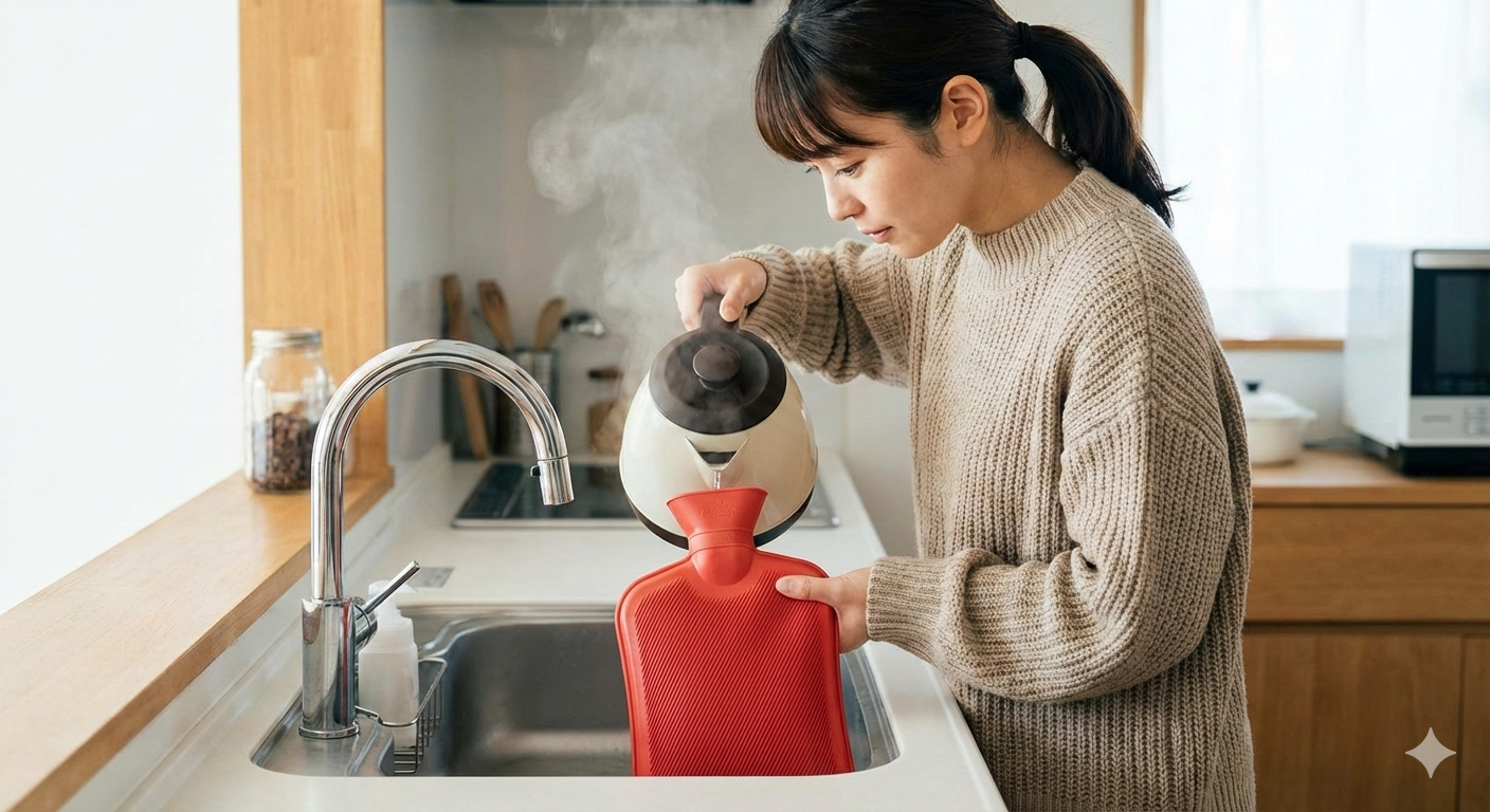 湯たんぽのお湯の量は満タンがいい？最適なお湯の量を幅広く調査！