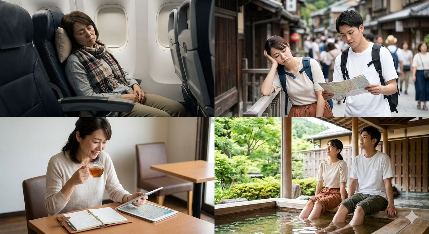 旅行はなぜ疲れる？その原因と対策を幅広く調査！
